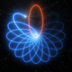 Impresión artística de la Precesión de Schwarzschild en la estrella S2